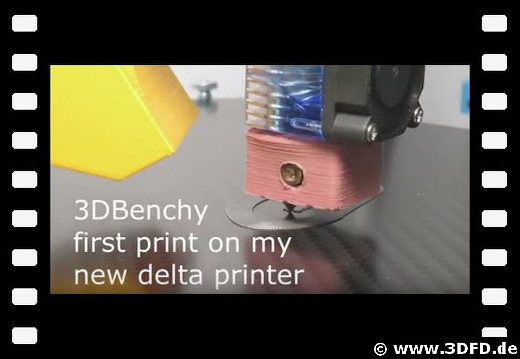 Delta'Q 3D Printer - Rostock - 3DBenchy