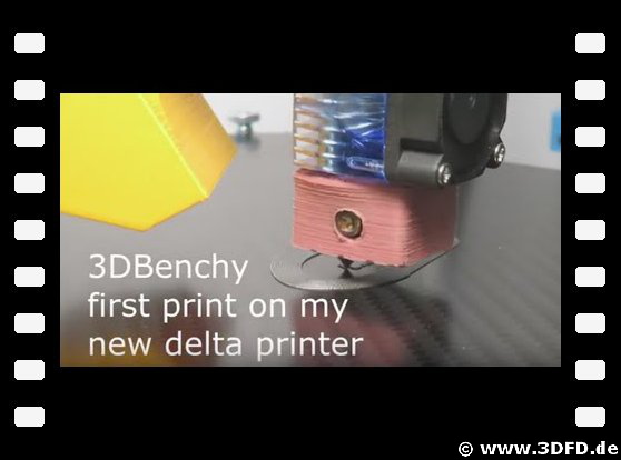 Delta'Q 3D Printer - Rostock - 3DBenchy